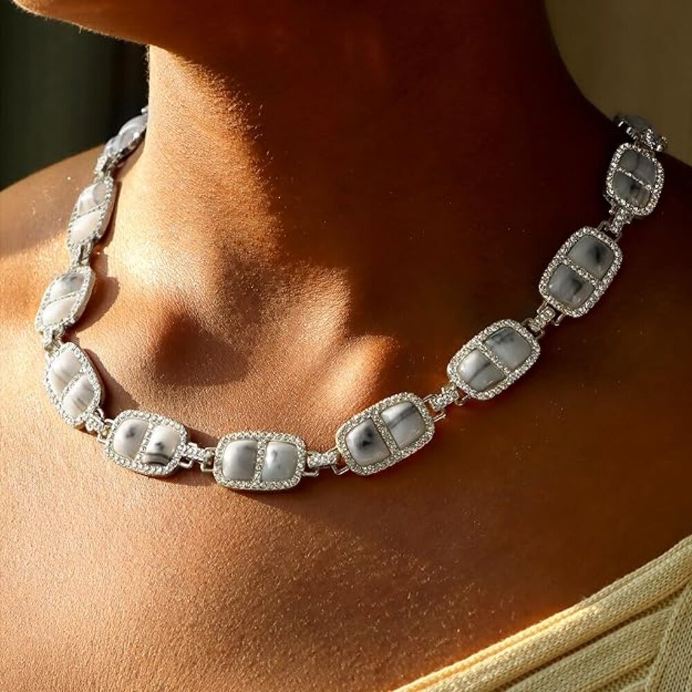 Birth Stone Chunky Necklace/June